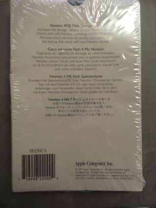 Apple Newton 4MB Storage Card 2