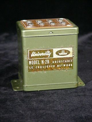 Vintage University Model N - 2b Adjustable L/c Speaker Crossover Network,