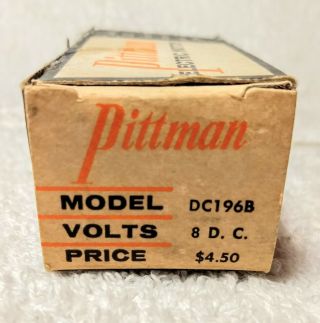 Vintage Pittman DC 196B 8 D.  C.  Volt Slot Car Motor NOS 3