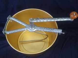 Mirro Vintage Aluminum Dough And Bread Maker With Bread Pan.  Once.