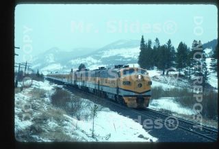Slide D&rgw Rio Grande F9as 5771 &2 W/ski Train Action Tolland Co 1978
