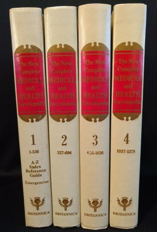 Vintage 1982 Britannica The Complete Medical And Health Encyclopedia Vol 1 - 4