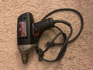 Vintage Sears Craftsman Corded 3/8 " Variable Speed Reversable Drill