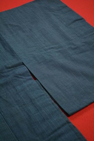 BR13/770 Vintage Japanese Kimono Cotton Antique Boro HAORI Indigo Blue SHIMA 2