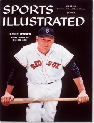June 23,  1958 Jackie Jensen Baseball Boston Red Sox Sports Illustrated