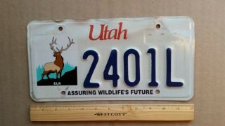License Plate,  Utah,  Assuring Wildlife 