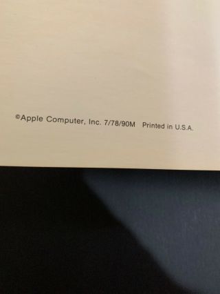 Vintage Apple II Personal Computer System Specification Booklet 3