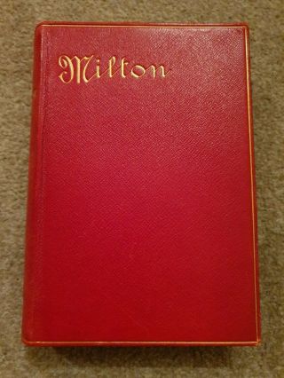Antique The Poetical Of John Milton Paradise Lost Book,
