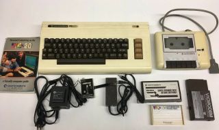 Commodore Vic - 20 Home Computer System,  Datasette,  Cartridge