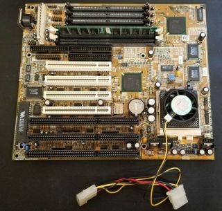 Vintage Fic Pt - 2007 Tx Motherboard - Pentium 200mhz Mmx Cpu 32mb Ram - Socket 7