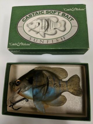 Vintage Castaic Sunfish Swimbait Bass Fishing Lure Musky Striper Trout Bait