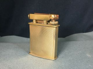 Vintage 9ct Gold Cased Ppl Ltd Lift Arm Lighter Parker Dunhill Interest 打火機