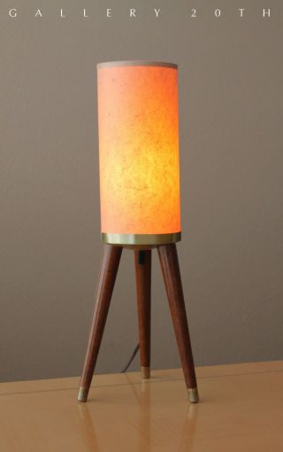 Rare Mid Century Modern Lightolier Tripod Lamp 50s Vtg Knoll Raymor Atomic Retro