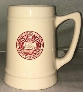 Northeastern University Mug Vintage Beer Stein Boston Massachusetts