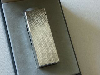 Dunhill Rollagas ' d ' Mark Lighter - Silver Plated Barley Design - Boxed 2