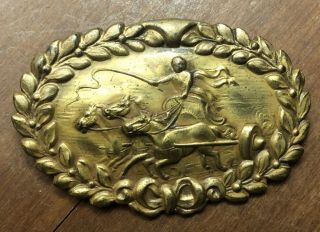 Vintage Joseff Of Hollywood Gold Plated Neo - Classic Brooch