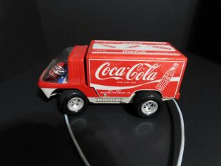 Vintage Taiyo Japan Remote Coca Cola Big Wheel Delivery Truck Coke 3