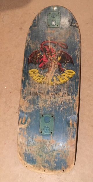 Rare Vintage 1981 Steve Caballero Powell Peralta Skateboard Deck Old School