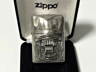 Rare Zippo Limited Edition Alien 20th Anniversary " Face " Giger Lighter No.  1215