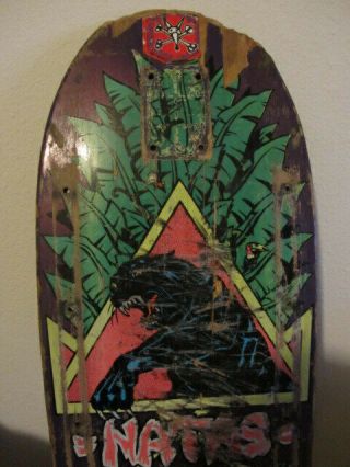 Vintage SMA Natas Kaupas Black Panther 1988 Santa Cruz Skateboard 3