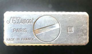 Silver S.  T.  Dupont Lighter - Made in Paris,  France; comes with Case 3