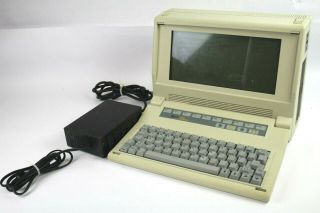 Vintage Zenith Data System Portable Computer Model Zfl - 171 - 42 With Power Supply