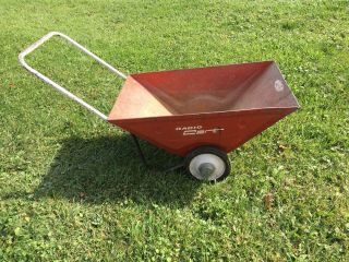 Vintage Radio Garden Cart Decal Red Flyer Wheelbarrow Metal Handle