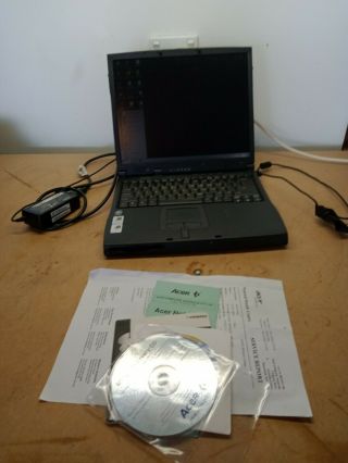 Rare Vintage 20 Year Old Acer Travelmate Windows 98 95 Nt 2000 Retro Gaming