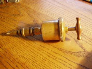 Lunkenheimer Marine No.  1 T Handle Automatic Brass Grease Cup Hit Miss Vintage