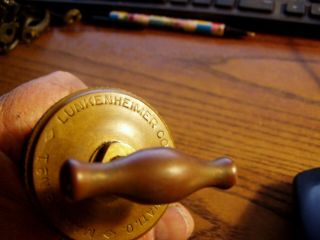 Lunkenheimer MARINE No.  1 T Handle Automatic Brass Grease Cup Hit Miss Vintage 3