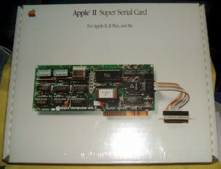 Vintage Serial Card For Apple Ii,  Ii,  & Iie Only Old Stock,  Box