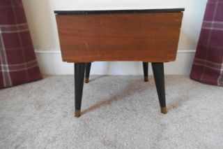 Stylish Handmade Craft / Sewing / Storage Box Side Table - c.  1960 ' s 3