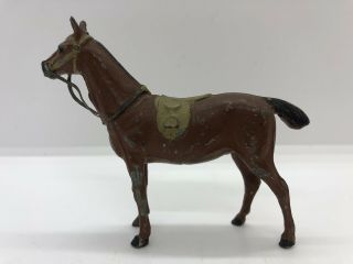 Vintage 1930’s German Die - Cast Metal Thoroughbred Race Horse Toy Figure Germany
