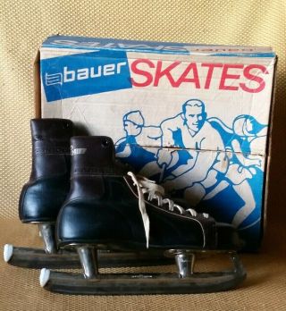 Vintage Bauer Big Chief Ice Hockey Skates Men 