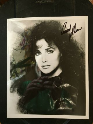 Connie Sellecca Vintage Press Headshot Photo With Hand - Signed Autograph.