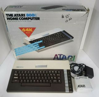 Atari 800xl Home Computer With Power Source And Switch Box (pre - Owned)