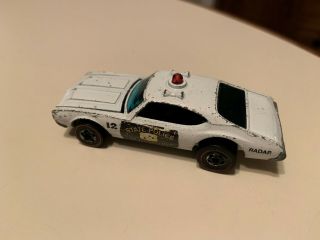 1974 Hot Wheels Redline Olds 442 Police Cruiser Open Hood Vintage Toy Car
