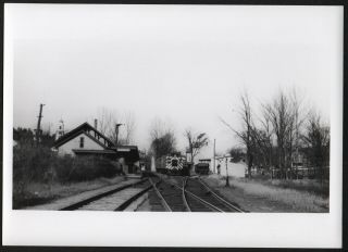 Vintage Railroad Photo 5x7 B&m Railroad Station Peterboro,  Hampshire 1934