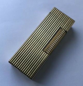 Dunhill Gold ‘lined’ Rollagas Lighter - Overhauled
