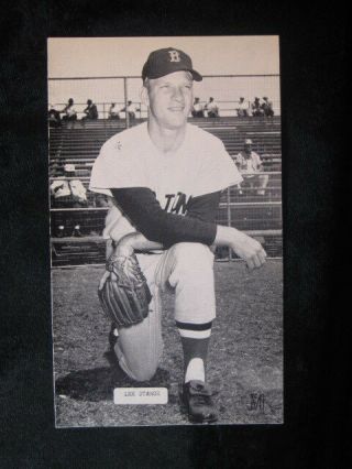 Vintage 1963 Lee Stange Red Sox J D Mccarthy Photo Post Card