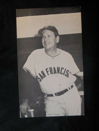 Vintage 1963 Herman Franks San Francisco Giants J D Mccarthy Photo Post Card