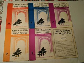 Vintage 1945 John W Schaum Piano Course Belwin Mills Publishing Corp Books A - F