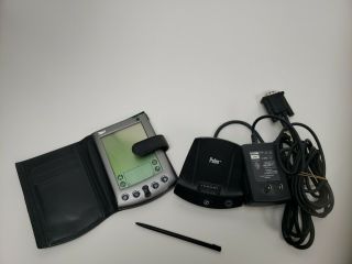 Palm Vx Pilot Complete (vintage 1999) With Leather Case And Pc Charger