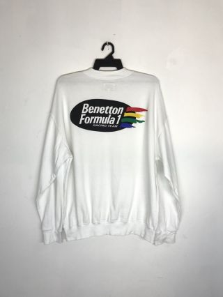 Vintage Benetton Formula 1 F1 Sweatshirt Big Logo Xl Hip Hop Rap Racing Team