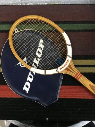 Dunlop Maxply Fort Medium 4 5/8 Tennis Racket England Rare Vintage