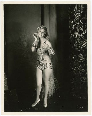 Pre - Code Showgirl Dorothy Mackaill 1930 Vintage Bright Lights Costume Photograph