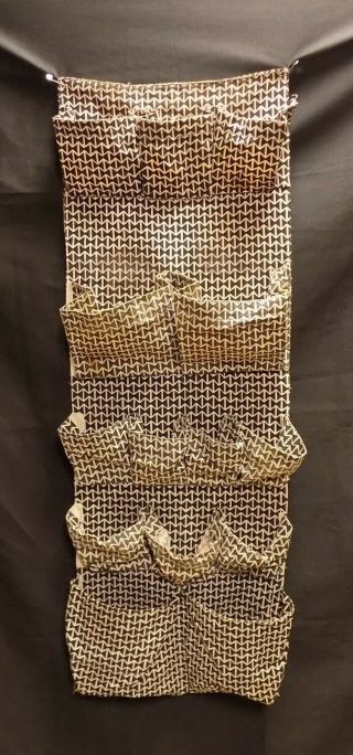 Vintage Herman Miller Alexander Girard Textile " Double Triangles " Hanging Caddy