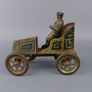 Antique Tin Toy Clockwork Car - Fischer Lehmann Carette Bing ?? - Early 1900s