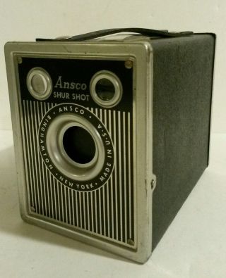 Ansco Shur Shot Vintage Box Camera Uses 120 Film