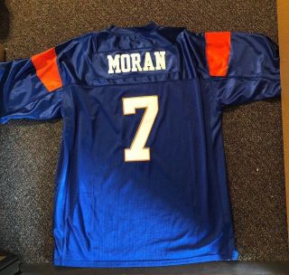 Alex Moran 7 Football Jersey Blue Mountain State Movie Tv Blue Stitched Xl